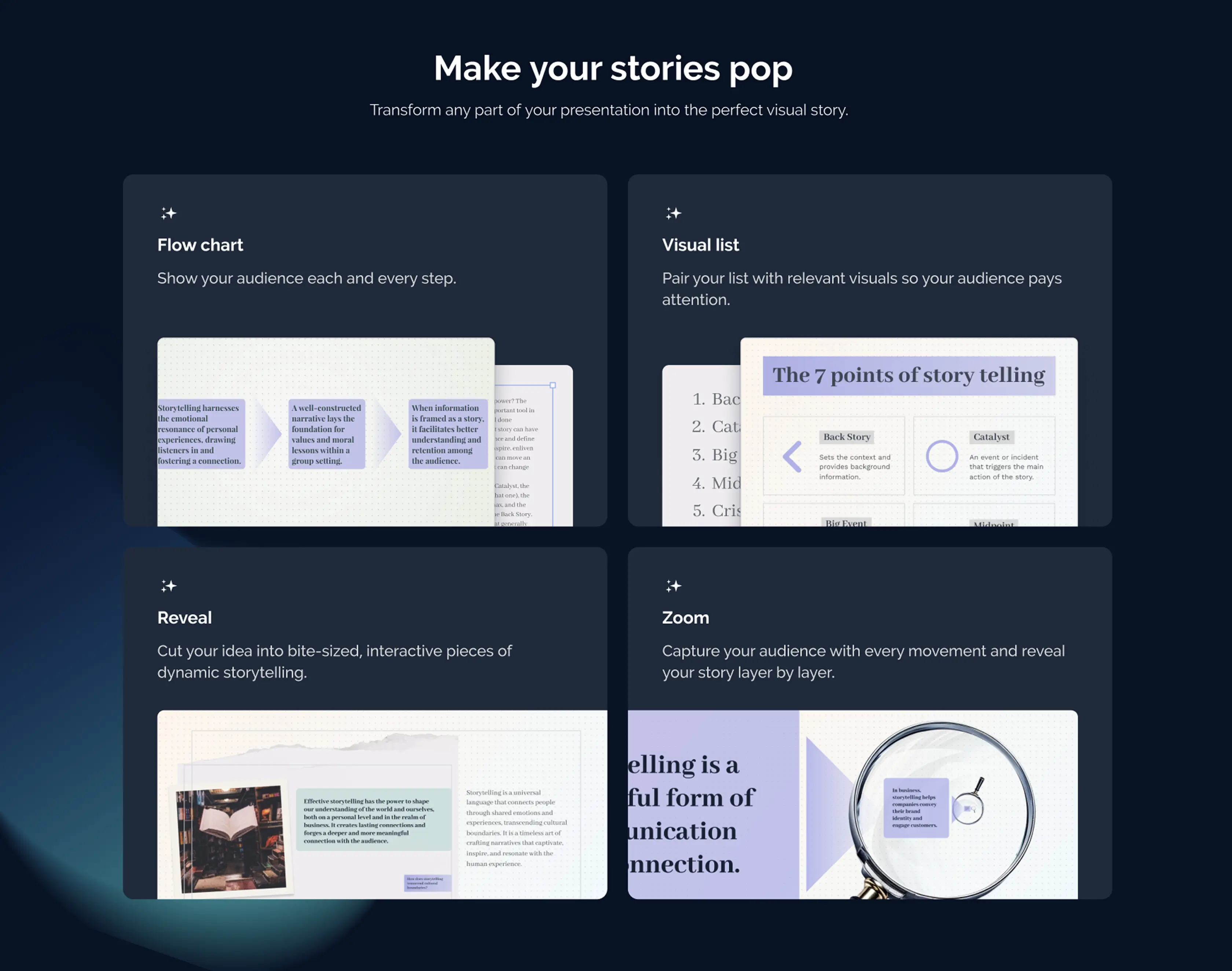 Visual language — step two